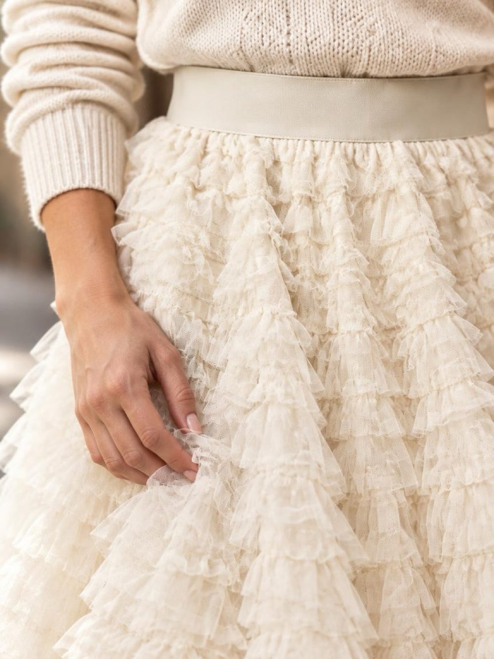 Editorial image, digitally created to show the styling.